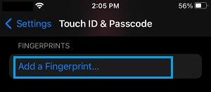 Add a Fingerprint Option on iPhone