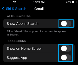 Disable App From Appearing in Siri Search