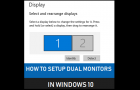 Setup Dual Monitors in Windows 10