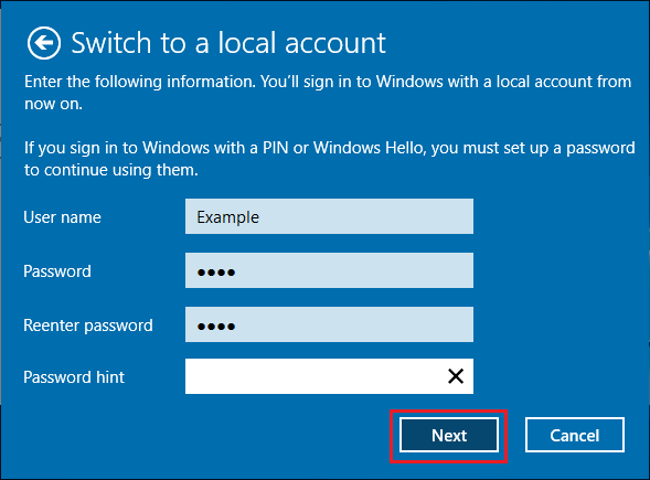 How to Remove Microsoft Account From Windows 10 PC