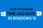 Change Time and Date in Windows 10