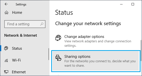 windows 10 allow network file sharing