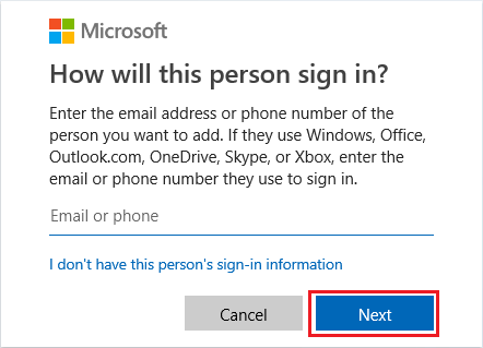 Add Email Address to Windows User Account