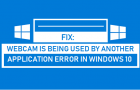 Webcam is Being Used By Another Application