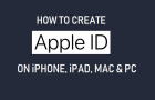 Create Apple ID on iPhone, Mac and PC