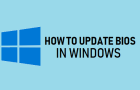 Update BIOS In Windows