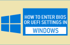 Enter BIOS/UEFI Settings in Windows