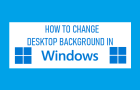 Change Desktop Background in Windows