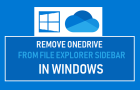 Remove OneDrive From File Explorer