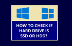 Check If Hard Drive SSD or HDD