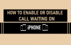 Enable or Disable Call Waiting on iPhone