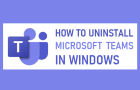 Uninstall Microsoft Teams