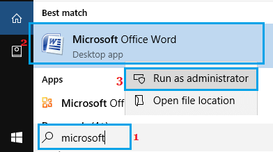 Run Microsoft Word As Administrator