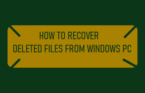 Gelöschte Dateien Von Einem Windows-Pc Wiederherstellen