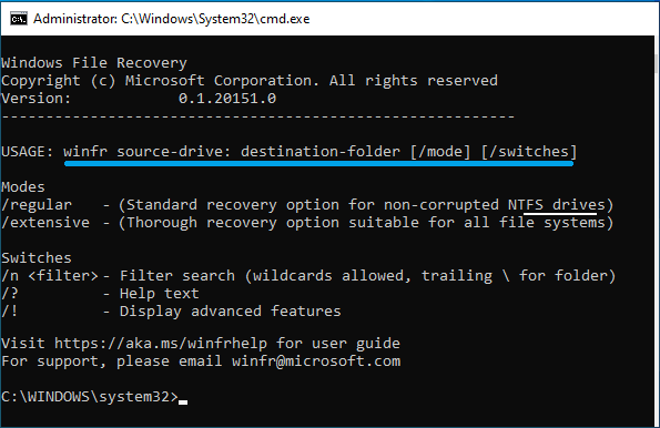 Gebrauchsanweisung Für Die Windows-Dateiwiederherstellung