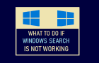 Windows Search Not Working