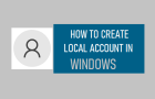 Create Local User Account in Windows