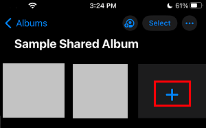 Add More Photos to Shared Album on iPhone