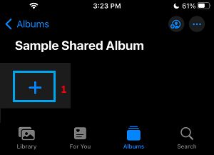 Add Photos to iCloud Shared Album on iPhone