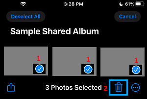 Remove Photos from iCloud Shared Album