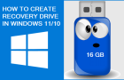 Create Windows Recovery Drive