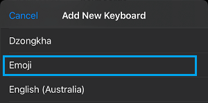 Add Emoji Keyboard to iPhone