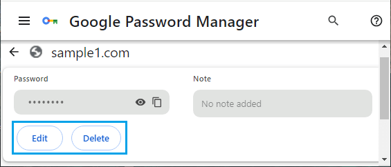 Edit And Delete Password Stored in Google Chrome