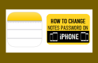 Change Notes Password on iPhone