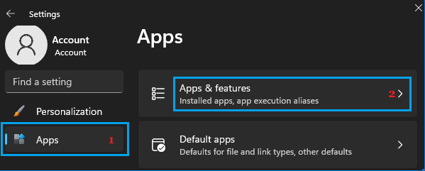 Apps And Features Windows 11