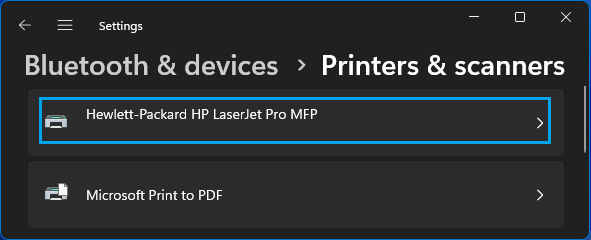 Select Printer For Windows Computer