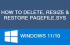 Delete Pagefile.sys in Windows 11/10